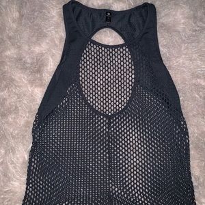 Workout/swim suit cover top